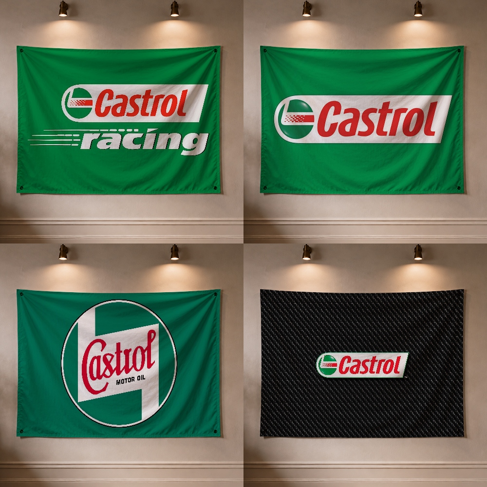 Outdoor Camping Brands - Baner dekoracyjny z flagą marki oleju