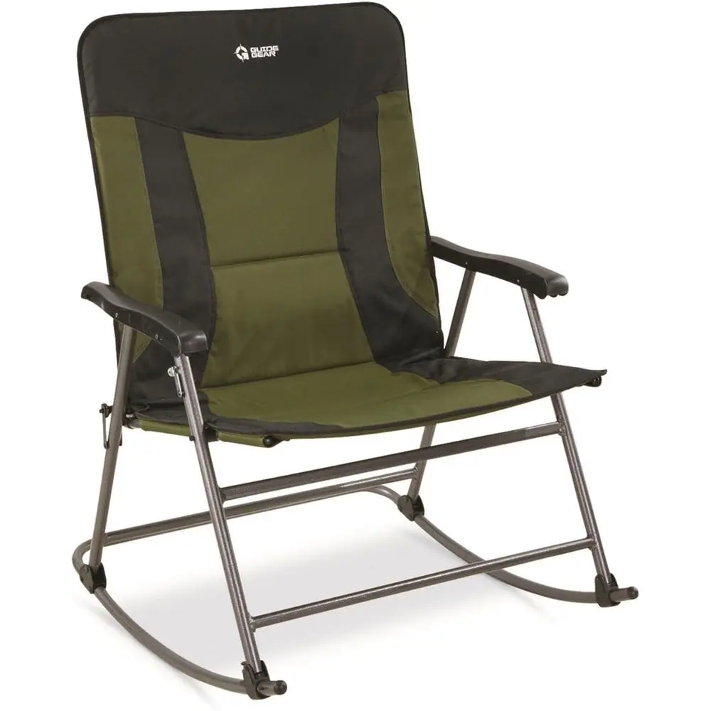 Outdoor Camping Rocking Chair - Duże, przenośne krzesło bujane na kemping