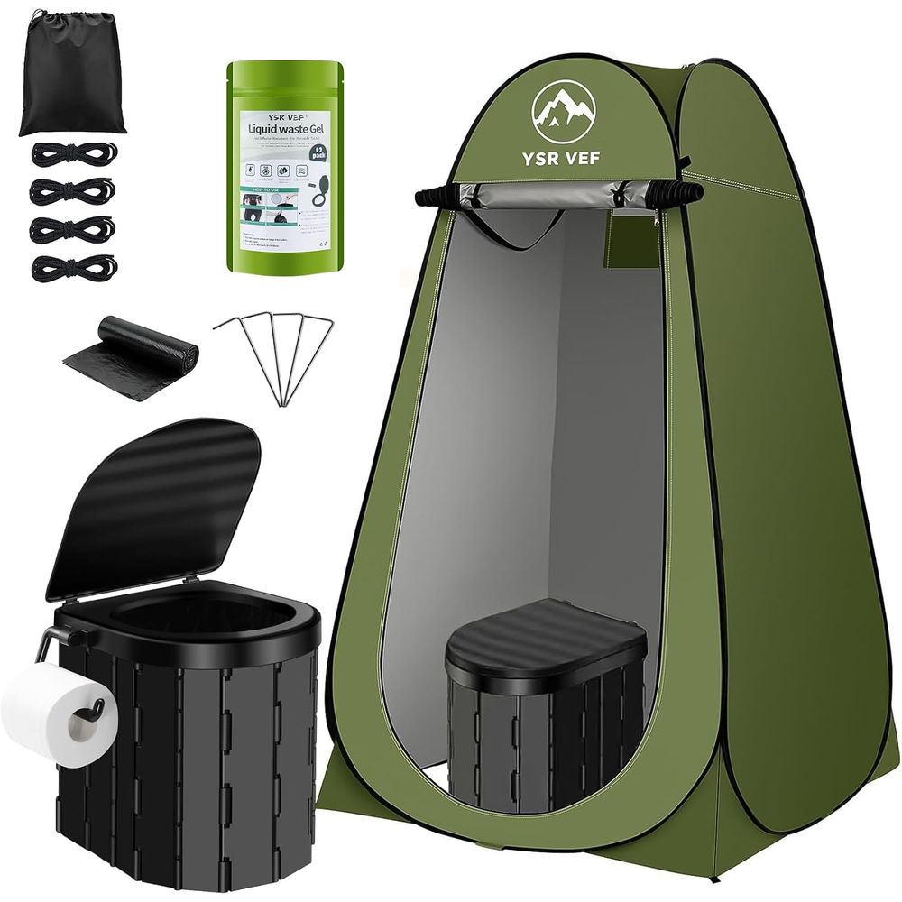 Outdoor Camping Kit - Przenośny Zestaw Toaletowy, Toaleta Kempingowa z
