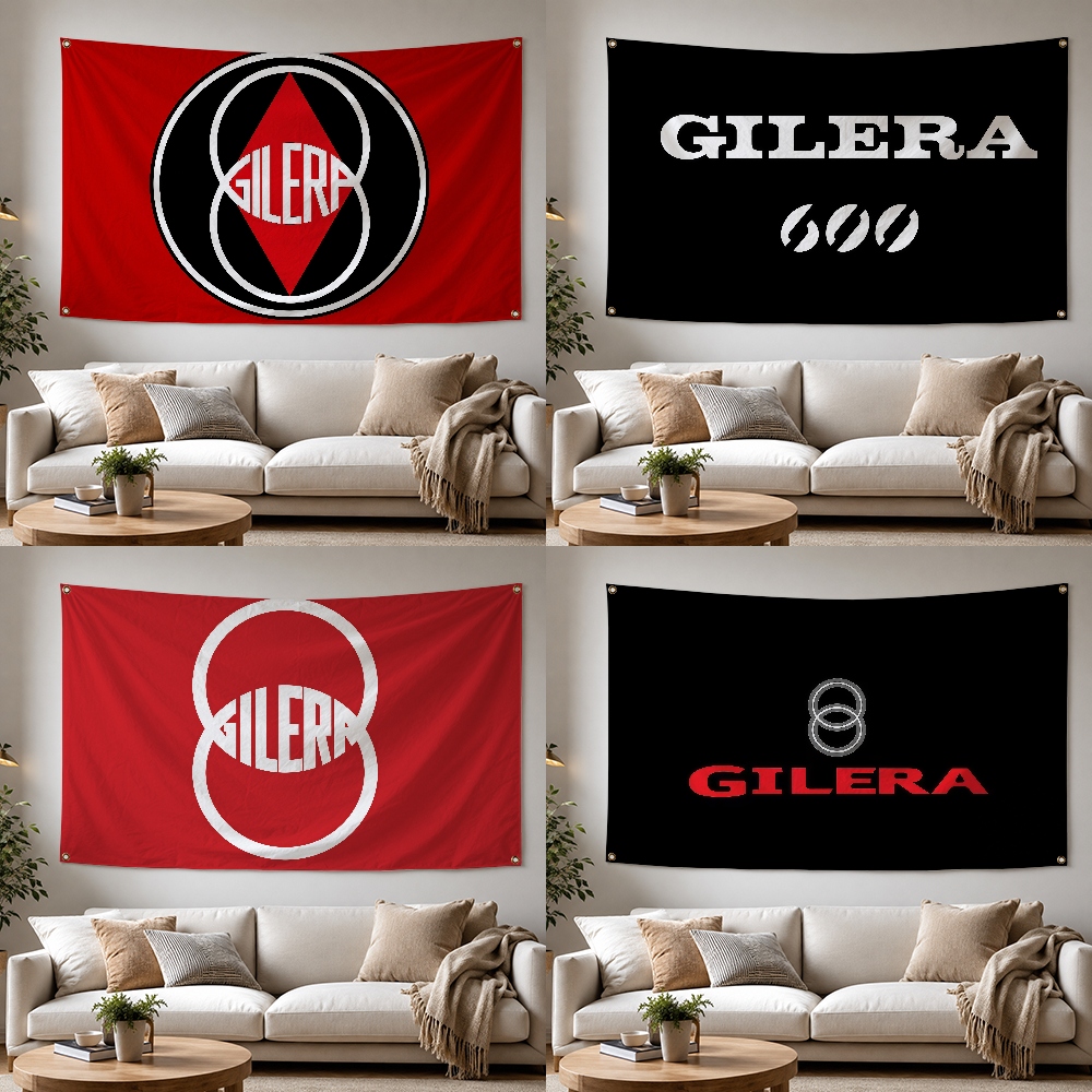 Outdoor Camping Brands - Flaga z logo marki G-Gilera Moto
