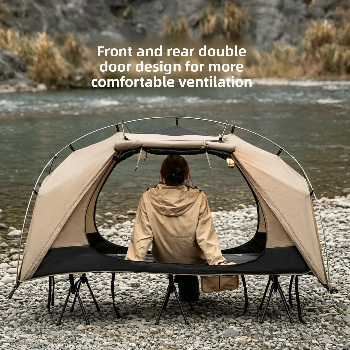 Outdoor Camping House - Namiot kempingowy MOUNTAINHIKER, lekki, wodoodporny, jednoosobowy,