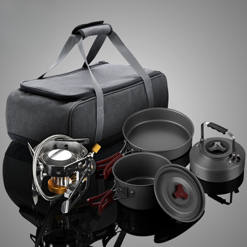 Outdoor Camping Kit - Przenośny Zestaw Kuchenki Gazowej z Rozdzielonym