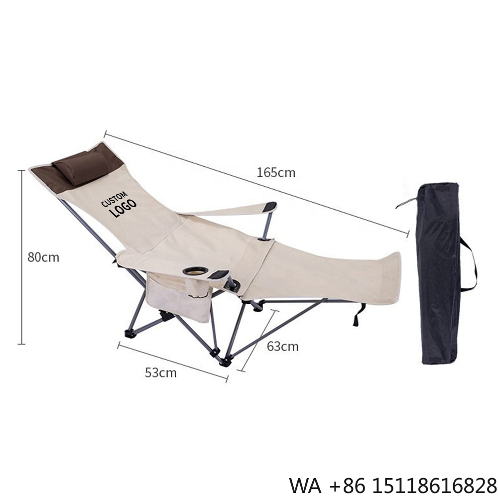 Outdoor Camping Set - Przenośne składane krzesło rozkładane, lekkie, regulowane