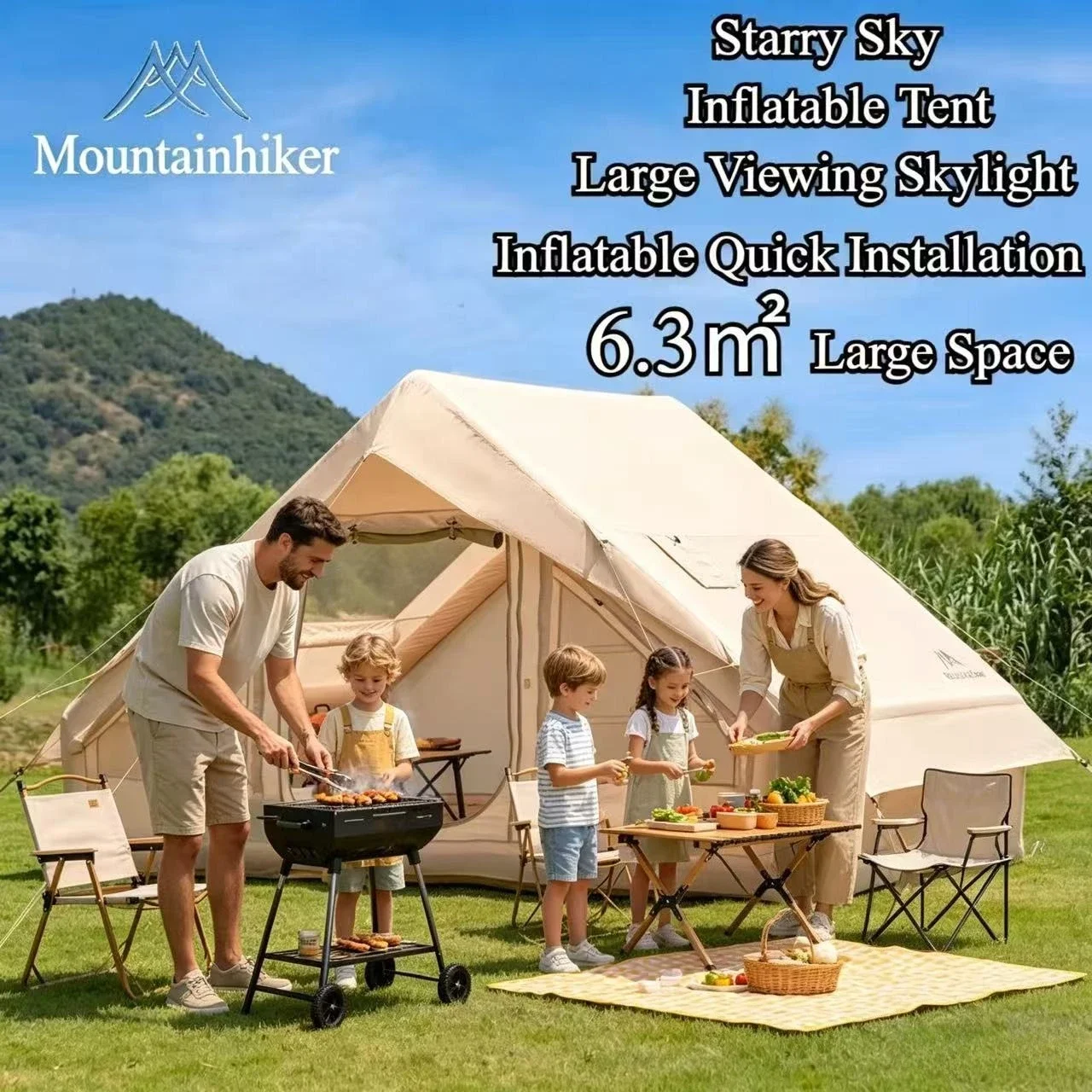 Outdoor Camping House - Namiot dmuchany MOUNTAINHIKER Extra Large dla