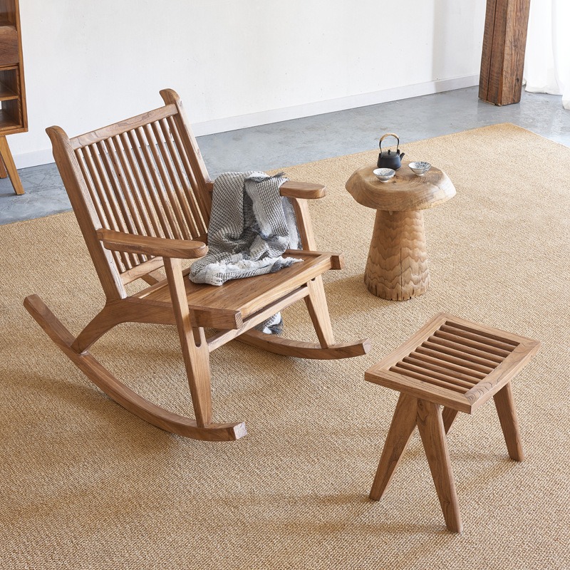 Outdoor Camping Rocking Chair - Najwyższej jakości krzesło wypoczynkowe z starego