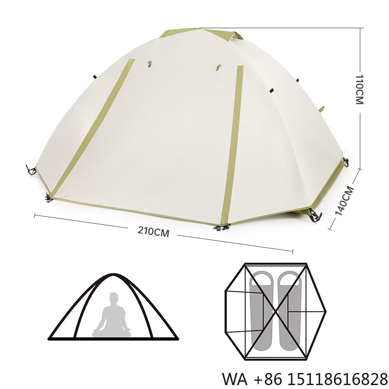 Outdoor Camping Set - Wędrówki górskie, trekking, kemping, namiot dwuwarstwowy,