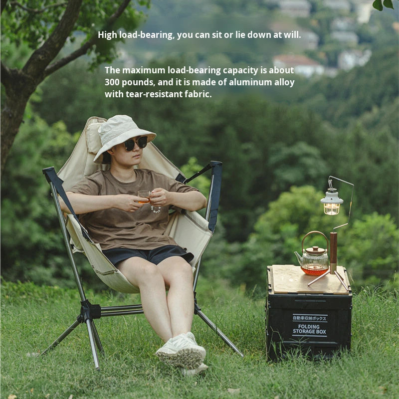 Outdoor Camping Rocking Chair - Składane krzesło bujane/huśtawka na zewnątrz, do