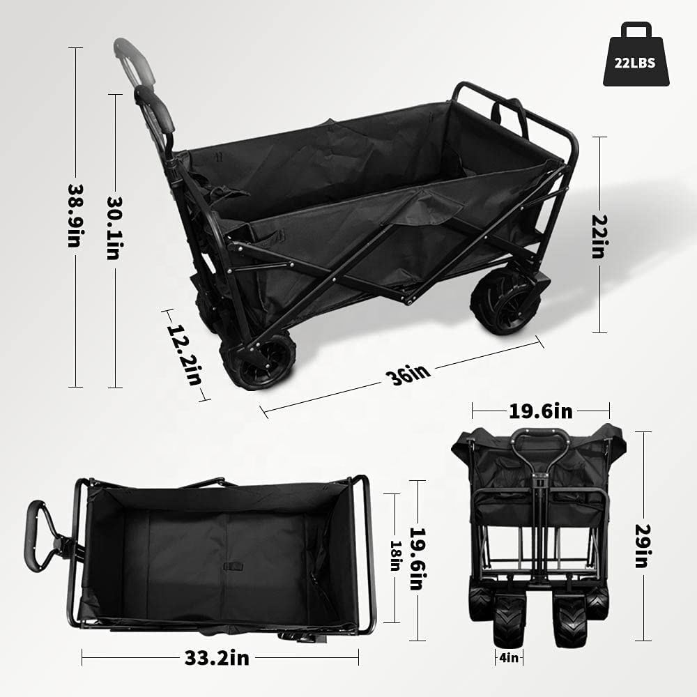Nowy Duży Wózek Składany z Duż – Outdoor Camping Set recenzja i cena