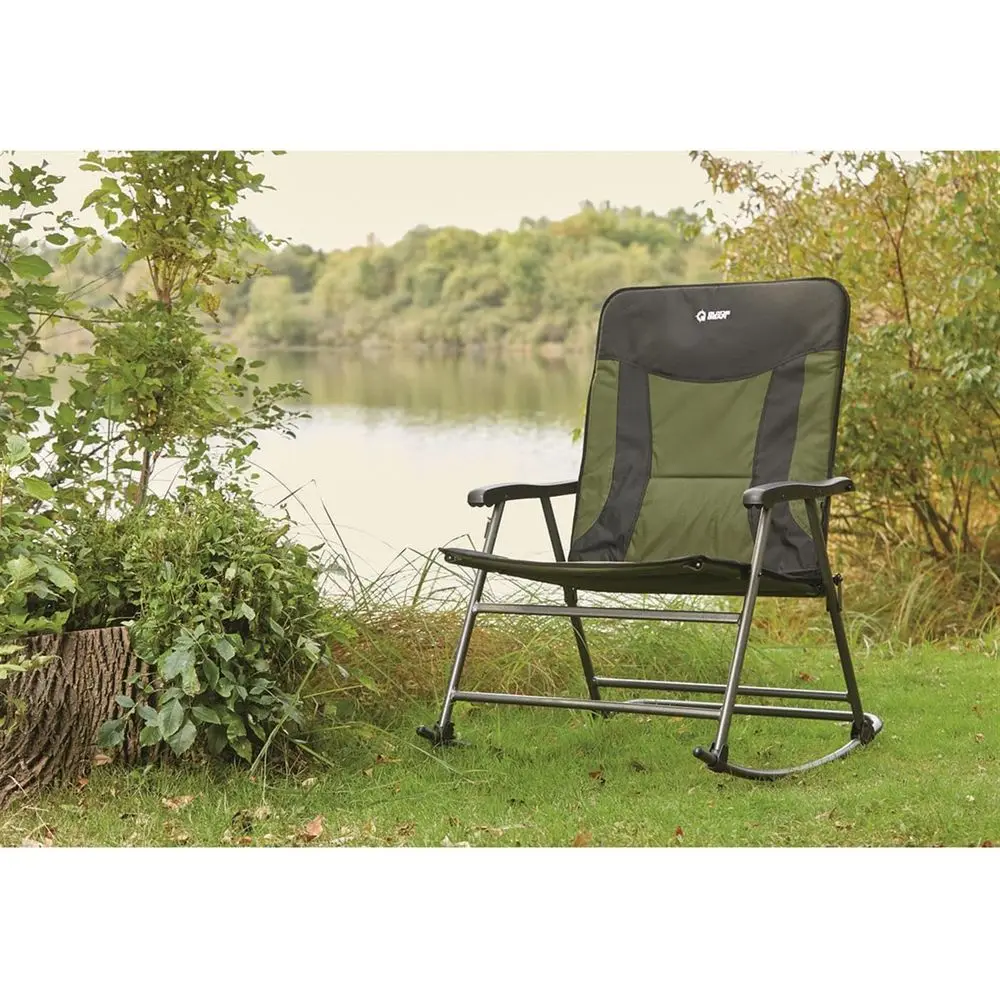 Duże, przenośne krzesło bujane – Outdoor Camping Rocking Chair recenzja i cena