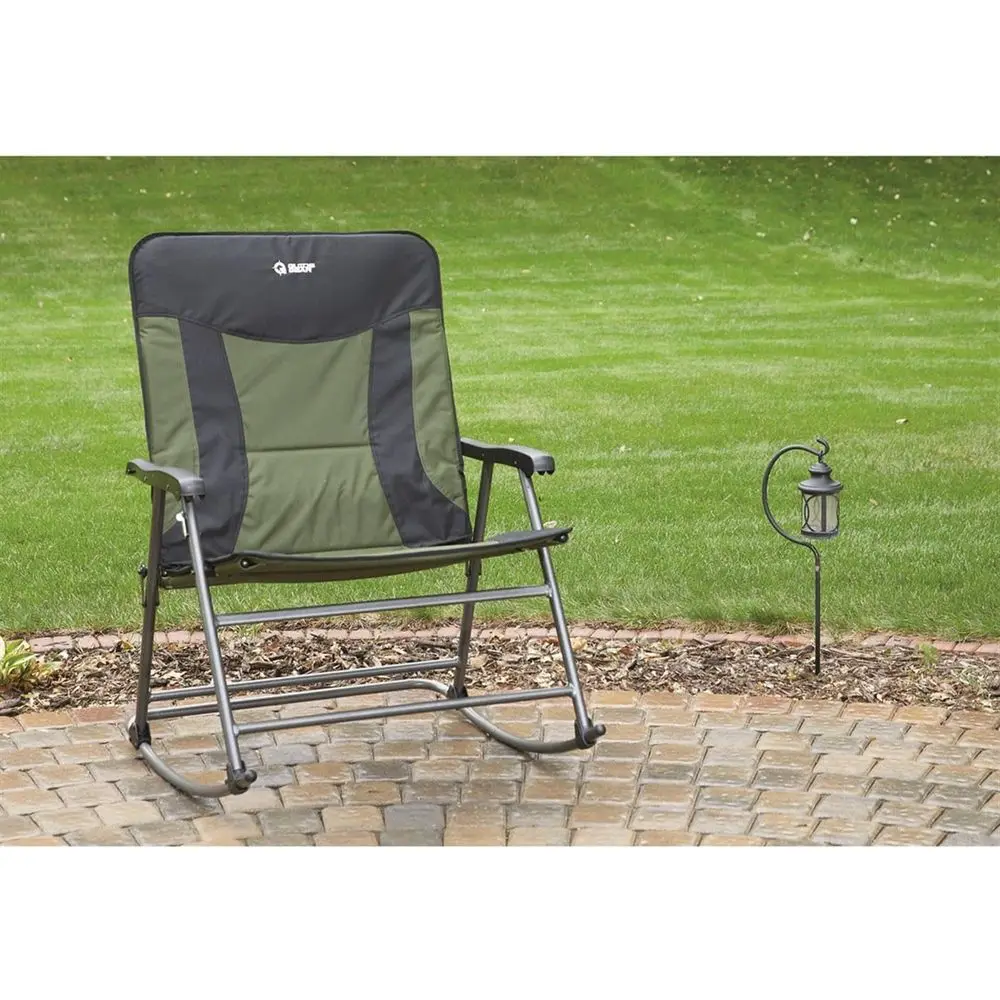 Duże, przenośne krzesło bujane – Outdoor Camping Rocking Chair recenzja i cena
