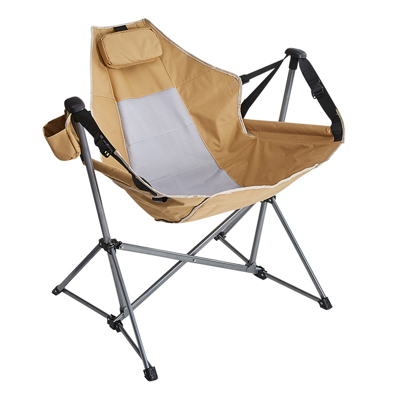 Lekkie i przenośne krzesło buj – Outdoor Camping Rocking Chair recenzja i cena