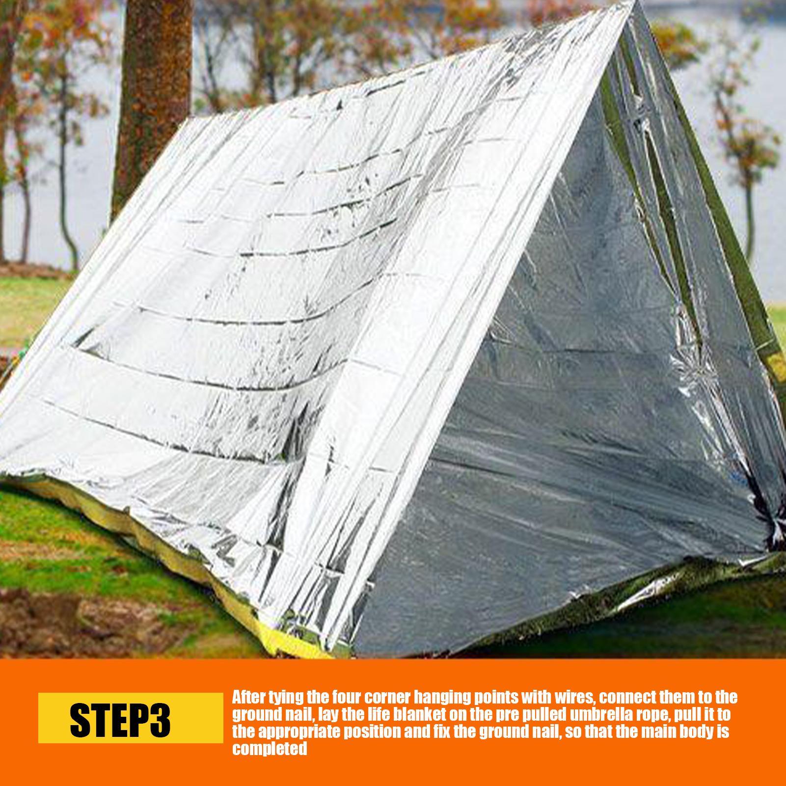 1 szt. Koc ratunkowy wiatroodp – First Aid Kit Camping recenzja i cena