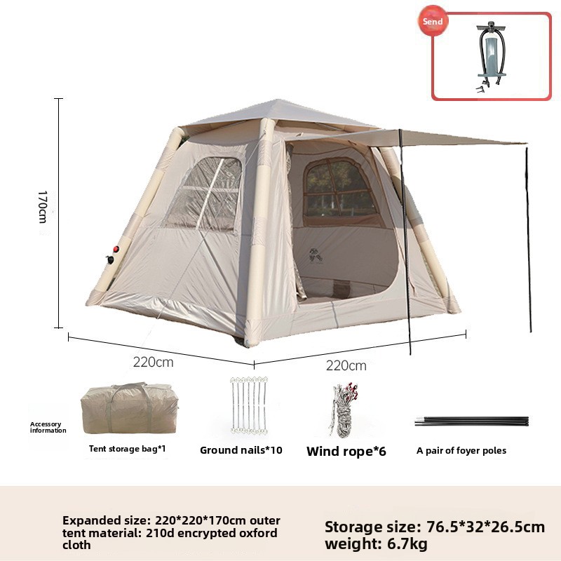 5 ㎡   Luksusowy namiot kemping – Outdoor Camping Set recenzja i cena