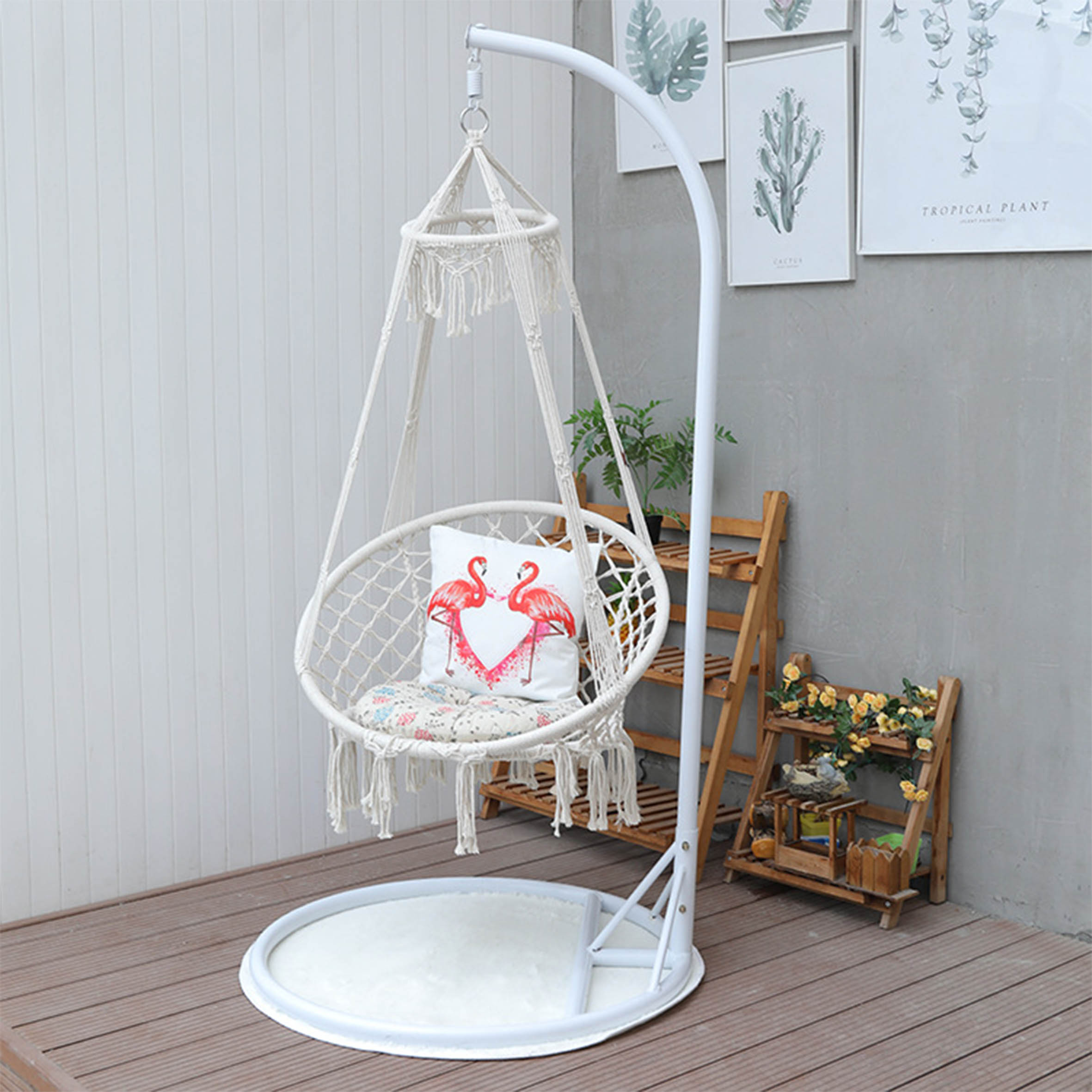 3-osobowa ogrodowa rattanowa l – Outdoor Camping Rocking Chair recenzja i cena