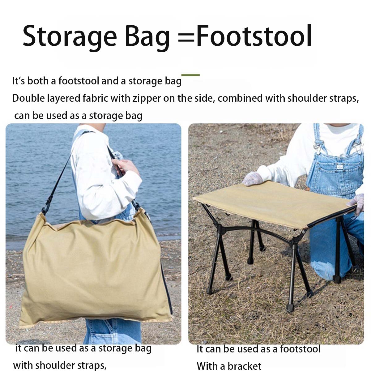 Wielofunkcyjne krzesło kemping – Outdoor Camping Rocking Chair recenzja i cena