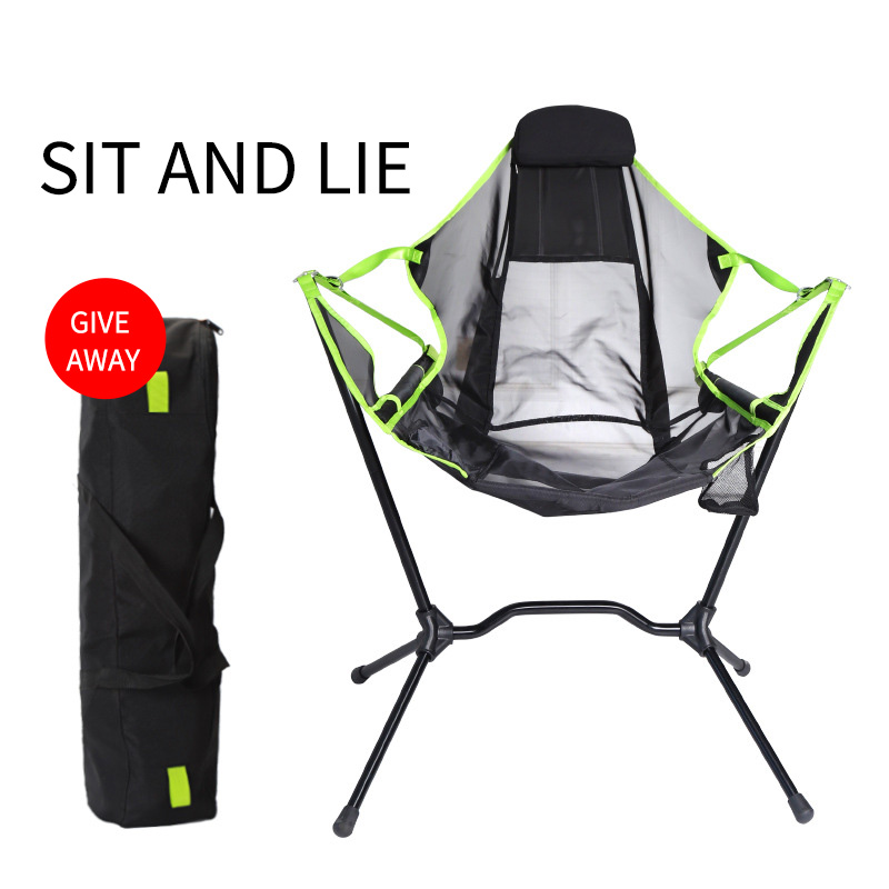 Składany fotel bujany na zewną – Outdoor Camping Rocking Chair recenzja i cena