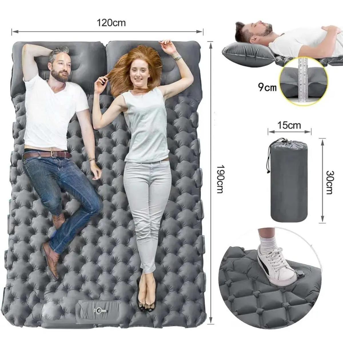 Materac dmuchany jedno- i dwuo – Camp Pillow Compressible recenzja i cena