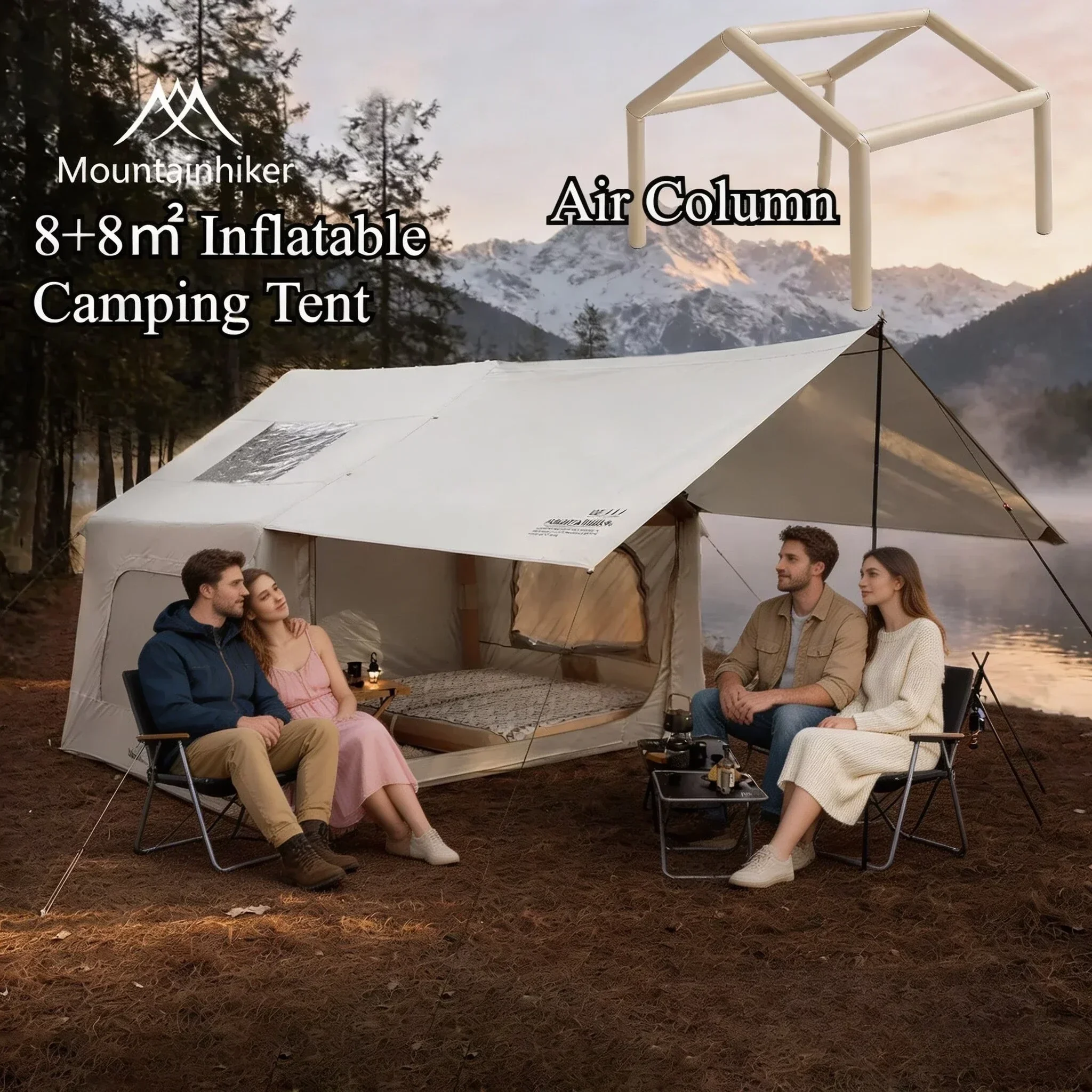 8+8 ㎡   Namiot kempingowy dmuc – Outdoor Camping House recenzja i cena