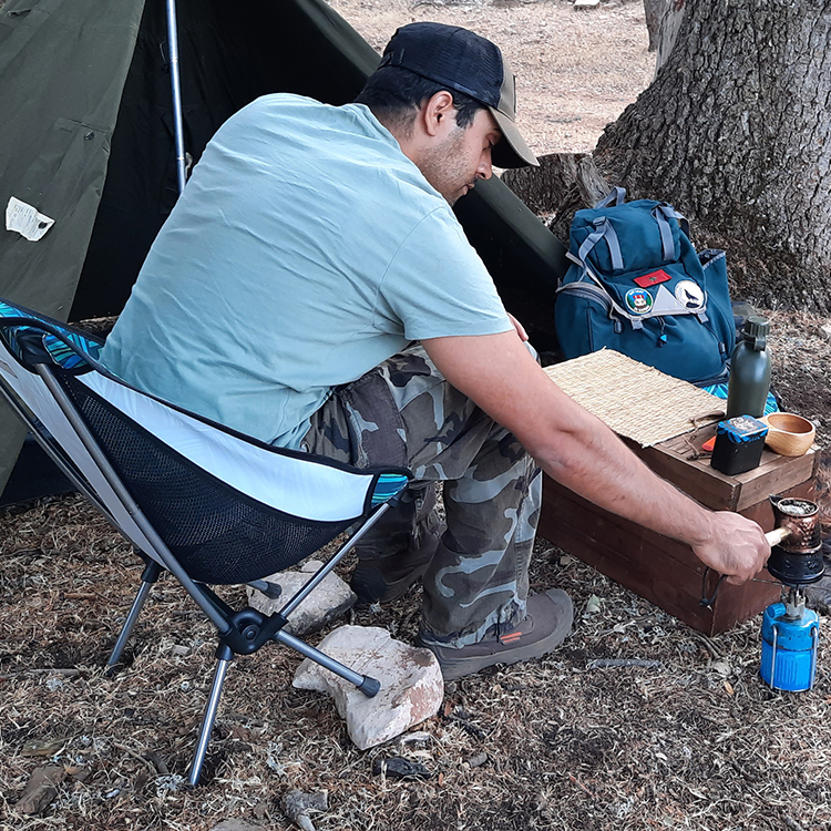 Przenośne składane krzesło kem – Outdoor Camping Set recenzja i cena
