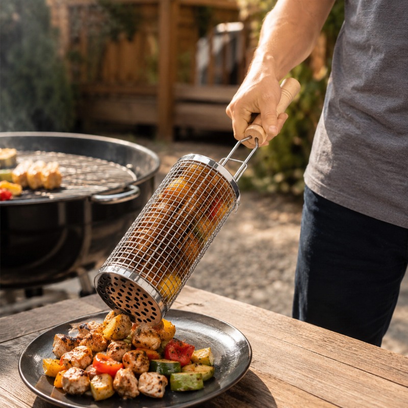 Zestaw okrągłych koszy do gril – Outdoor Camping Kit recenzja i cena