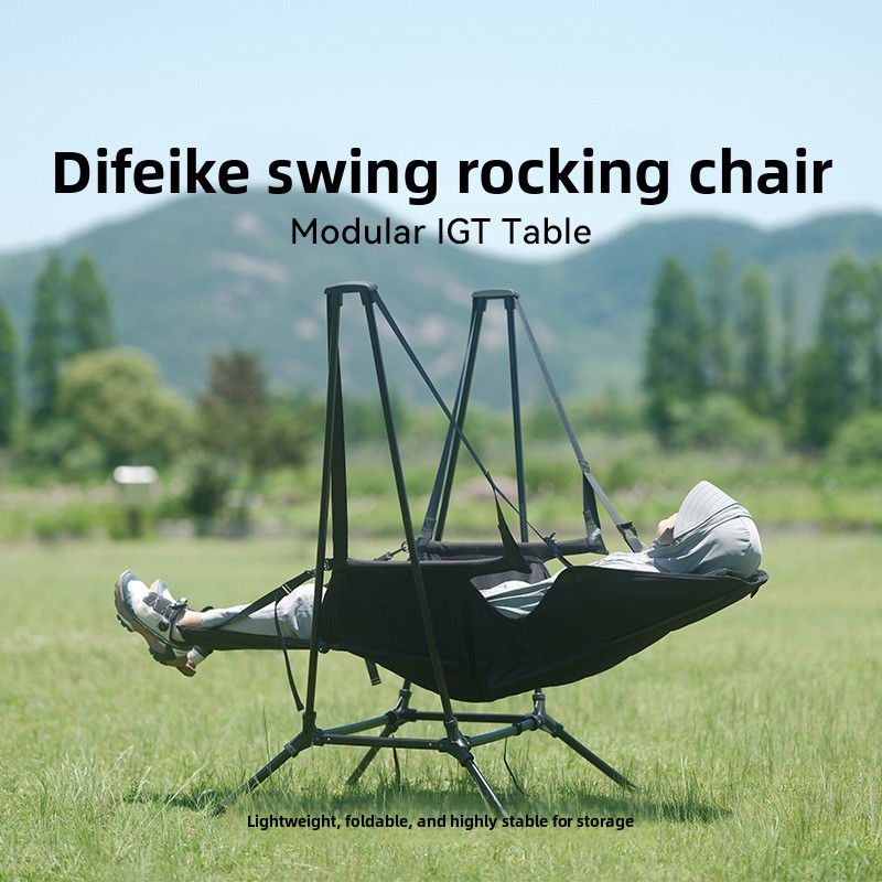 Krzesło kempingowe z wysokim o – Outdoor Camping Rocking Chair recenzja i cena