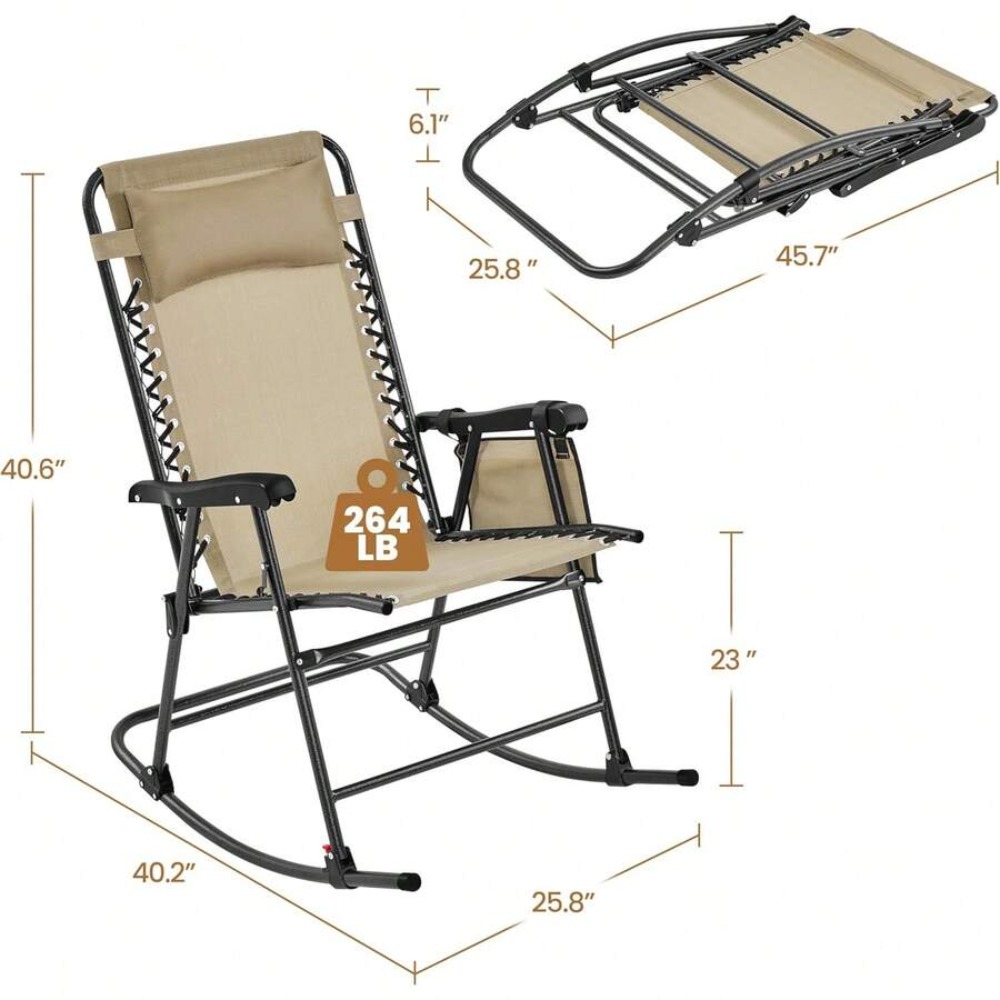 26-calowy składany fotel bujan – Outdoor Camping Rocking Chair recenzja i cena