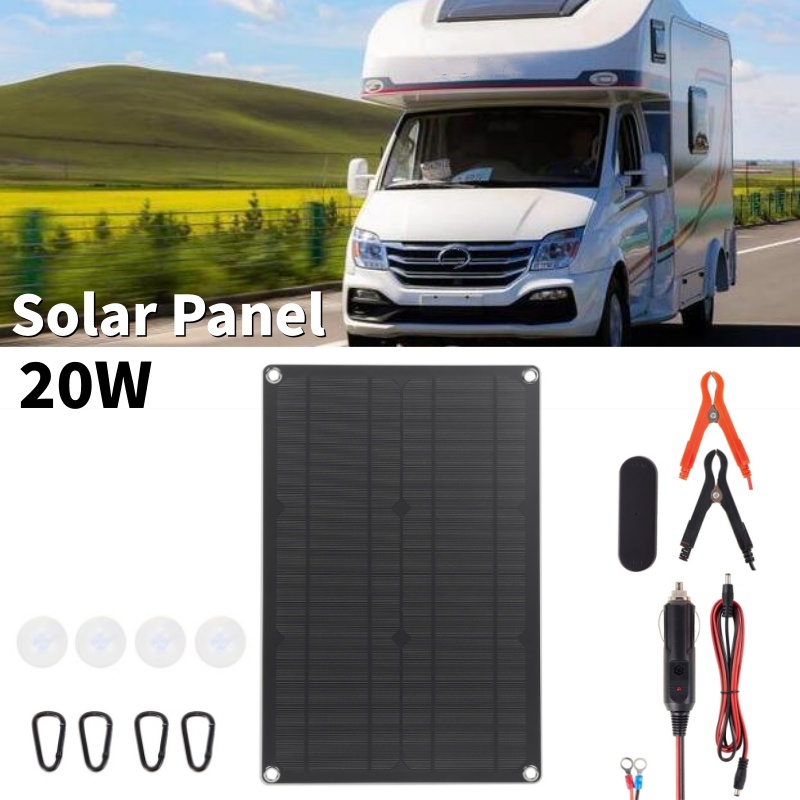 Zestaw paneli słonecznych 20W, – Outdoor Camping Kit recenzja i cena