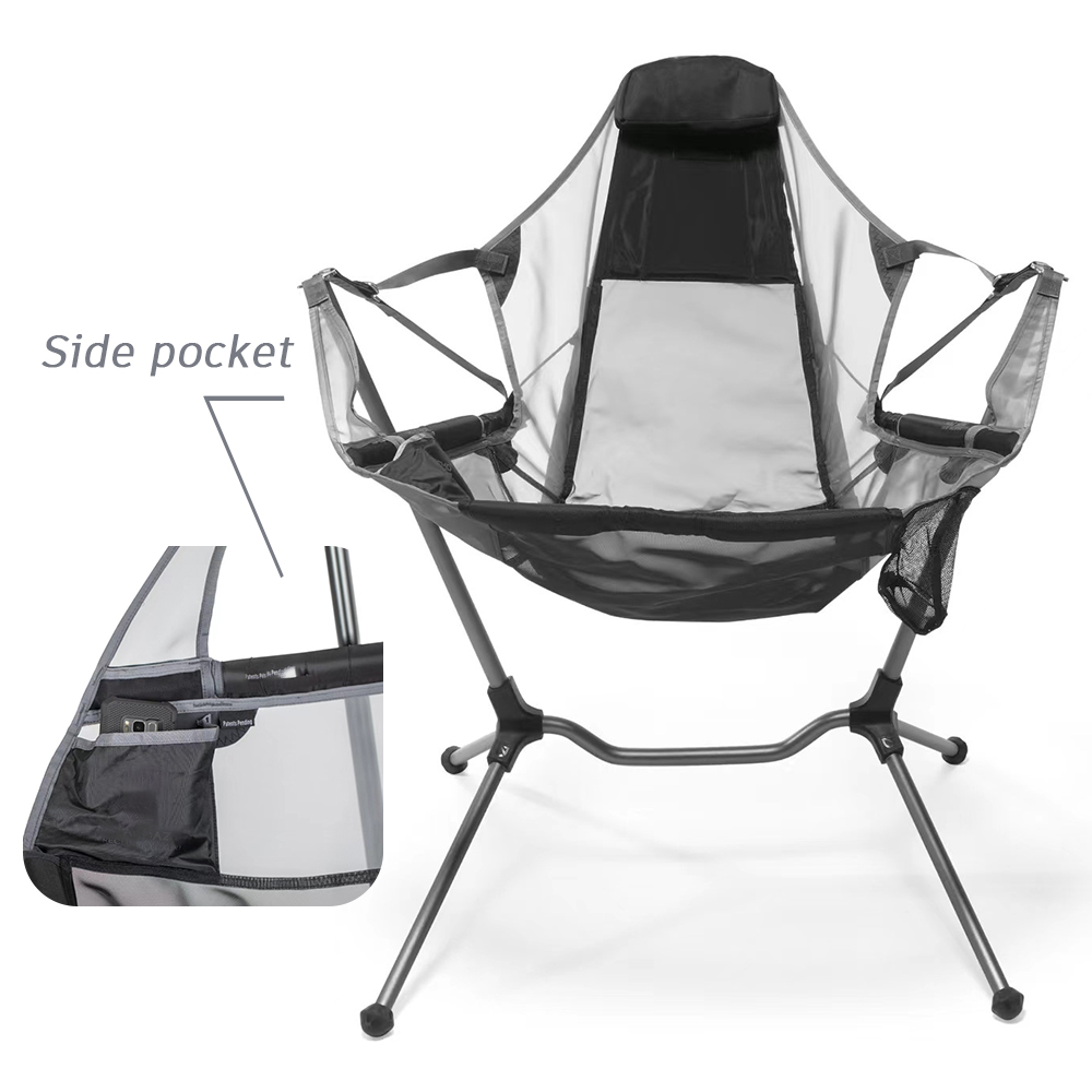 Przenośne Aluminiowe Składane  – Outdoor Camping Rocking Chair recenzja i cena