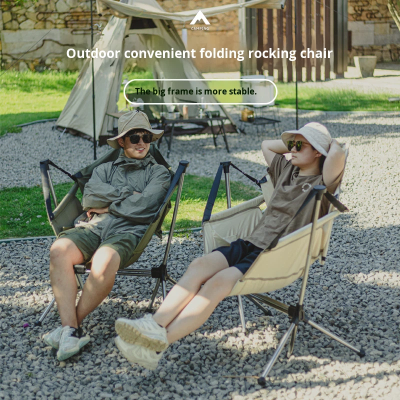 Składane krzesło bujane/huśtaw – Outdoor Camping Rocking Chair recenzja i cena