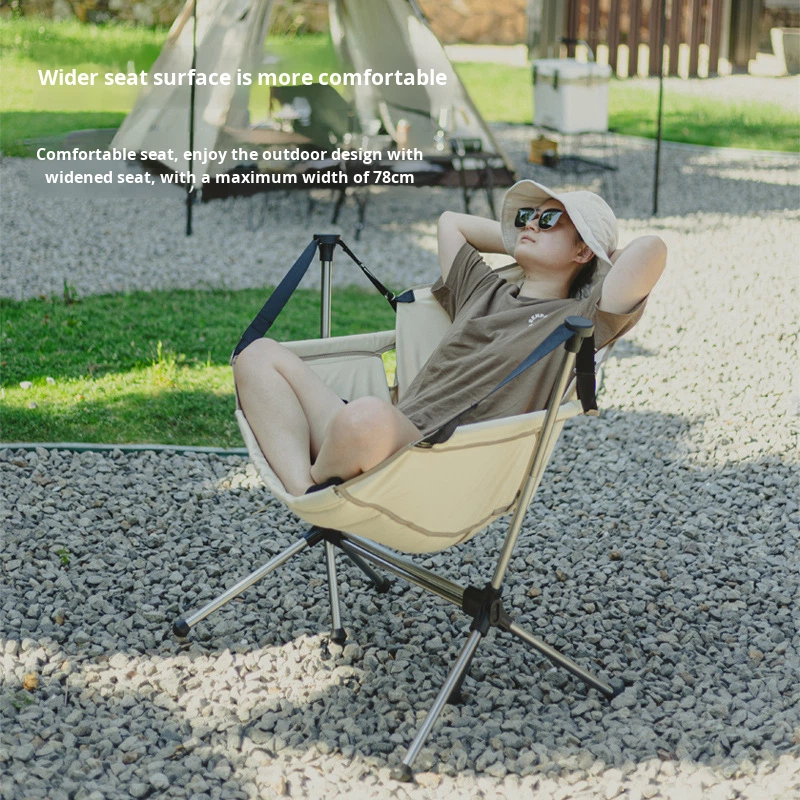Składane krzesło bujane/huśtaw – Outdoor Camping Rocking Chair recenzja i cena